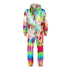 Pattern Decorated Schoolbus Tie Dye Hooded Jumpsuit (kids)