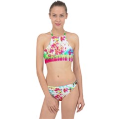 Pattern Decorated Schoolbus Tie Dye Racer Front Bikini Set by Amaryn4rt