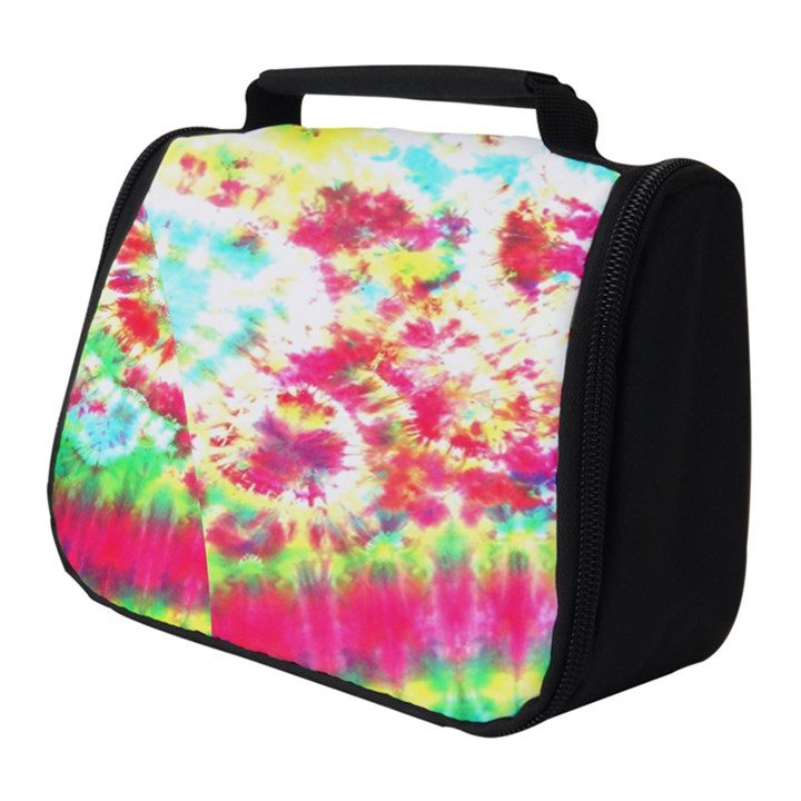 Pattern Decorated Schoolbus Tie Dye Full Print Travel Pouch (Small)