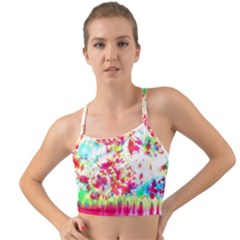 Pattern Decorated Schoolbus Tie Dye Mini Tank Bikini Top by Amaryn4rt