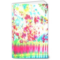 Pattern Decorated Schoolbus Tie Dye 8  X 10  Softcover Notebook