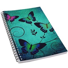 Texture Butterflies Background 5 5  X 8 5  Notebook by Amaryn4rt