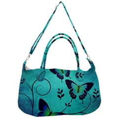 Texture Butterflies Background Removable Strap Handbag by Amaryn4rt
