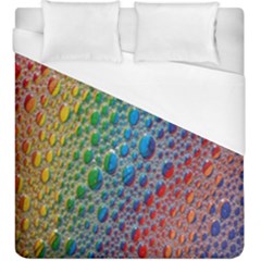 Bubbles Rainbow Colourful Colors Duvet Cover (king Size) by Amaryn4rt