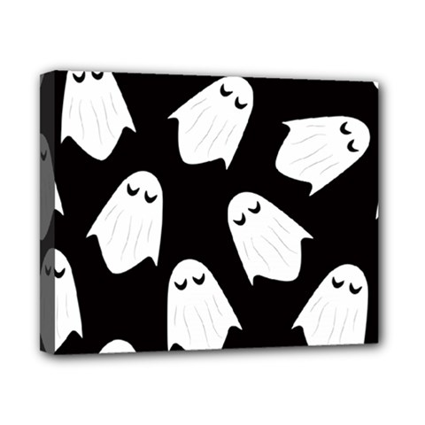 Ghost Halloween Pattern Canvas 10  X 8  (stretched) by Amaryn4rt