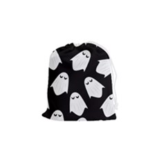 Ghost Halloween Pattern Drawstring Pouch (small)