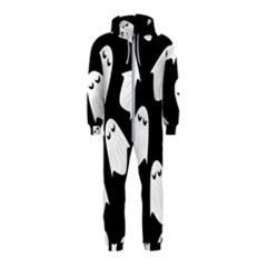 Ghost Halloween Pattern Hooded Jumpsuit (kids)
