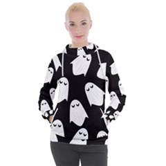 Ghost Halloween Pattern Women s Hooded Pullover by Amaryn4rt