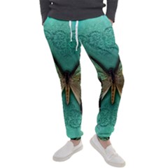 Butterfly Background Vintage Old Grunge Men s Jogger Sweatpants