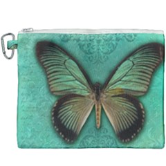 Butterfly Background Vintage Old Grunge Canvas Cosmetic Bag (xxxl) by Amaryn4rt