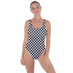 Black And White Checkerboard Background Board Checker Bring Sexy Back Swimsuit by Amaryn4rt
