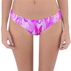 Butterfly Cut Out Pattern Colorful Colors Reversible Hipster Bikini Bottoms by Simbadda