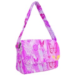 Butterfly Cut Out Pattern Colorful Colors Courier Bag by Simbadda