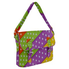 Colorful Easter Ribbon Background Buckle Messenger Bag by Simbadda