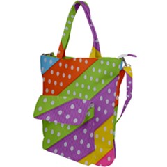 Colorful Easter Ribbon Background Shoulder Tote Bag by Simbadda