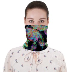 Autumn Pattern Dried Leaves Face Covering Bandana (adult)
