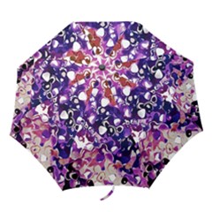 Paint Texture Purple Watercolor Folding Umbrellas by Simbadda