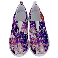 Paint Texture Purple Watercolor No Lace Lightweight Shoes by Simbadda
