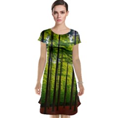 Green Forest Jungle Trees Nature Sunny Cap Sleeve Nightdress by Ravend