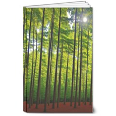 Green Forest Jungle Trees Nature Sunny 8  X 10  Softcover Notebook