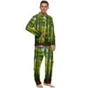 Green Forest Jungle Trees Nature Sunny Men s Long Sleeve Velvet Pocket Pajamas Set View2