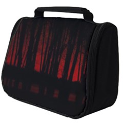 Scary Dark Forest Red And Black Full Print Travel Pouch (big) by Ravend