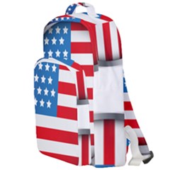 United Of America Usa Flag Double Compartment Backpack by Celenk