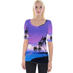 Scenery Landscape Nature Wide Neckline Tee