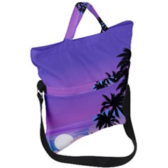 Scenery Landscape Nature Fold Over Handle Tote Bag