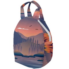 Cool Landscape Night Minimal Art Minimalist Travel Backpack