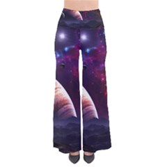 Clouds Fantasy Space Landscape Colorful Planet So Vintage Palazzo Pants