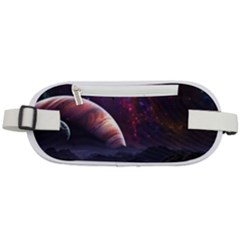 Clouds Fantasy Space Landscape Colorful Planet Rounded Waist Pouch by Ravend