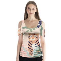 Kids Animals & Jungle Friends Butterfly Sleeve Cutout Tee 