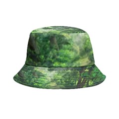 Anime Green Forest Jungle Nature Landscape Inside Out Bucket Hat