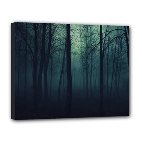 Dark Forest Canvas 14  X 11  (stretched) by Ravend