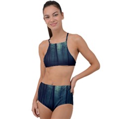 Dark Forest High Waist Tankini Set by Ravend