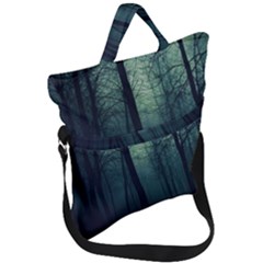 Dark Forest Fold Over Handle Tote Bag by Ravend