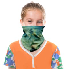 Green Tree Forest Jungle Nature Landscape Face Covering Bandana (kids) by Ravend