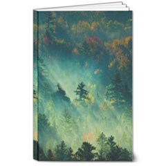 Green Tree Forest Jungle Nature Landscape 8  X 10  Softcover Notebook