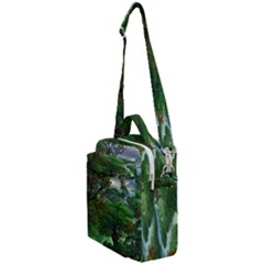 Jungle Forreast Landscape Nature Crossbody Day Bag by Ravend