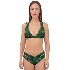 Jungle Forreast Landscape Nature Double Strap Halter Bikini Set