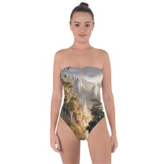 Natural Landscape Nature Vegetation Jungle Tie Back One Piece Swimsuit