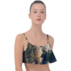 Natural Landscape Nature Vegetation Jungle Frill Bikini Top by Ravend