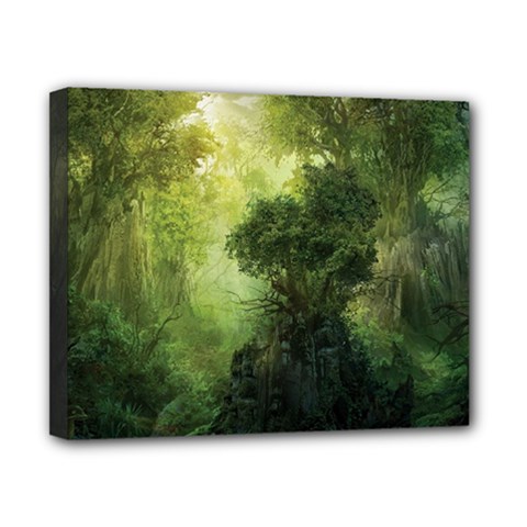 Green Beautiful Jungle Canvas 10  X 8  (stretched)