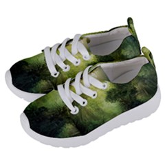 Green Beautiful Jungle Kids  Lightweight Sports Shoes by Ravend