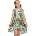 Tropical Jungle Plants Kids  Frill Swing Dress View1