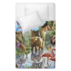 Beautiful Jungle Animals Duvet Cover Double Side (single Size) by Ravend