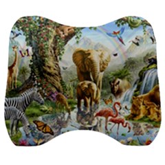 Beautiful Jungle Animals Velour Head Support Cushion