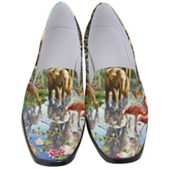 Beautiful Jungle Animals Women s Classic Loafer Heels by Ravend