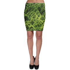 Green Pine Forest Bodycon Skirt by Ravend